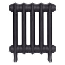 Emmeline III - Black Iron Cast Iron Column Radiator H416mm x W363mm 3 Column - Wall Hung
