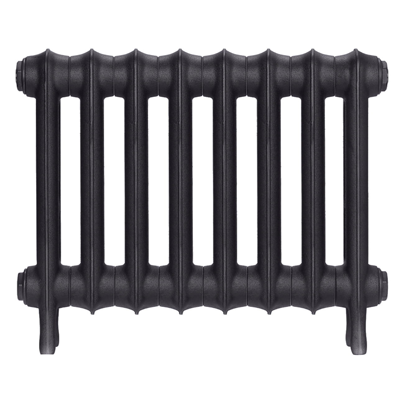 Emmeline III - Black Iron Cast Iron Column Radiator H416mm x W562mm 3 Column - Wall Hung