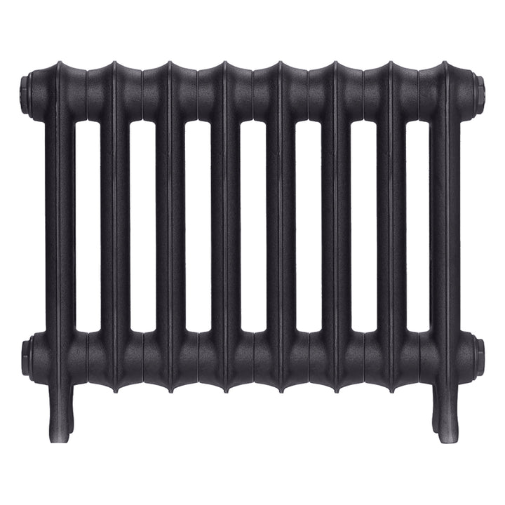 Emmeline III - Black Iron Cast Iron Column Radiator H416mm x W562mm 3 Column - Wall Hung