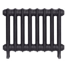 Emmeline III - Black Iron Cast Iron Column Radiator H416mm x W562mm 3 Column - Wall Hung