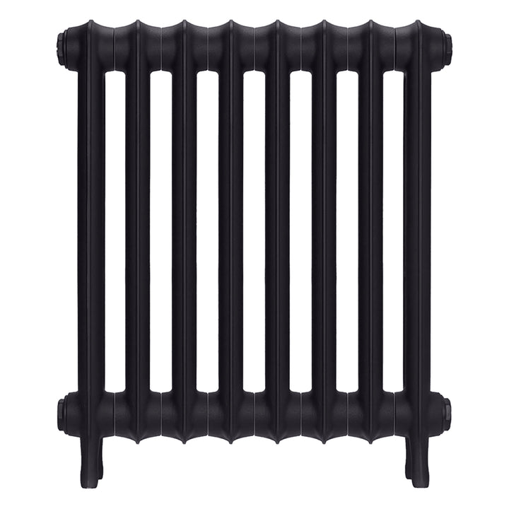 Emmeline III - Black Iron Cast Iron Column Radiator H616mm x W562mm 3 Column - Wall Hung