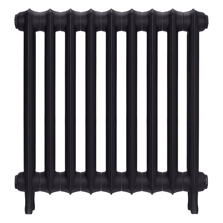 Emmeline III - Black Iron Cast Iron Column Radiator H616mm x W629mm 3 Column - Wall Hung
