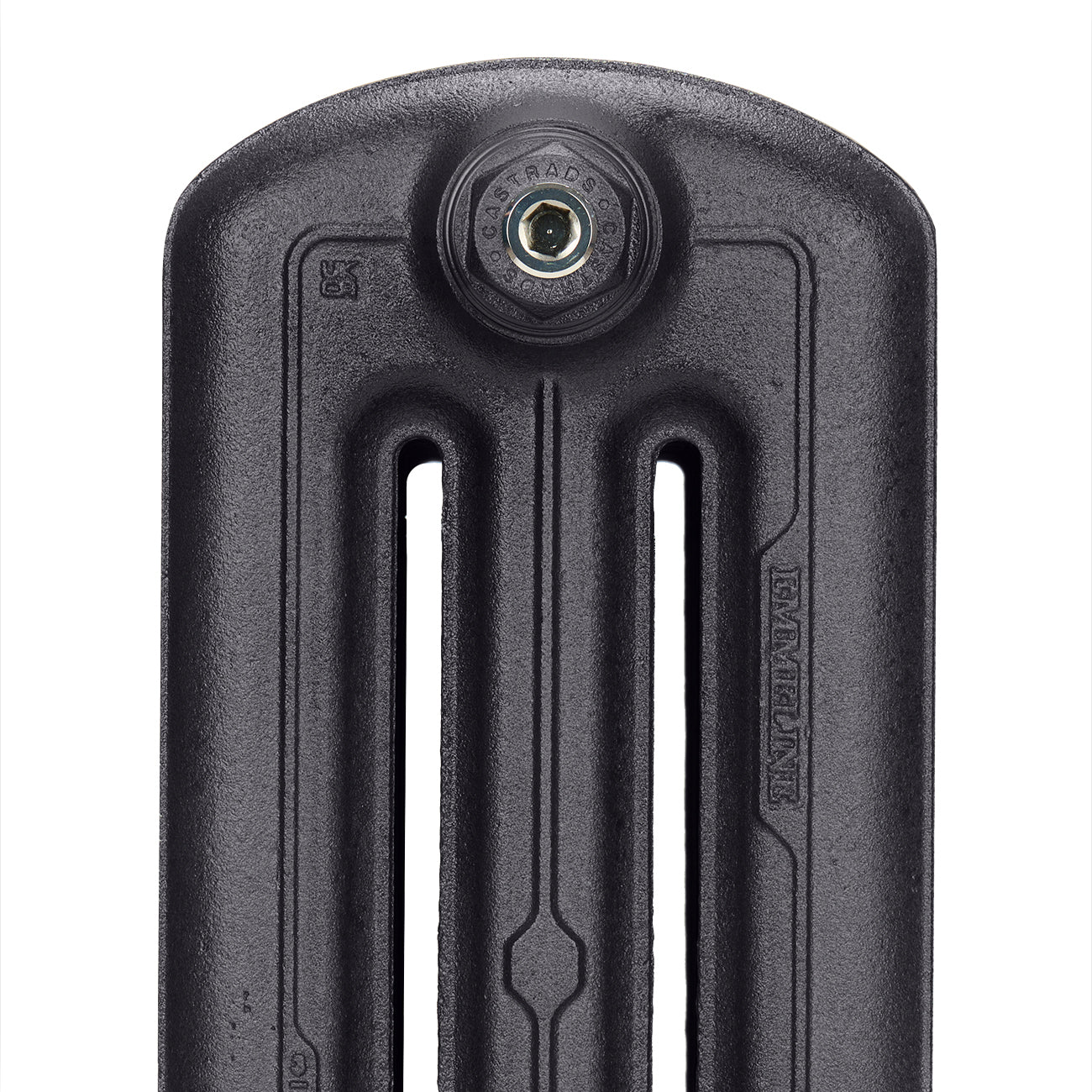 Emmeline III - Black Iron Cast Iron Column Radiator H470mm x W296mm 3 Column - Floor Standing