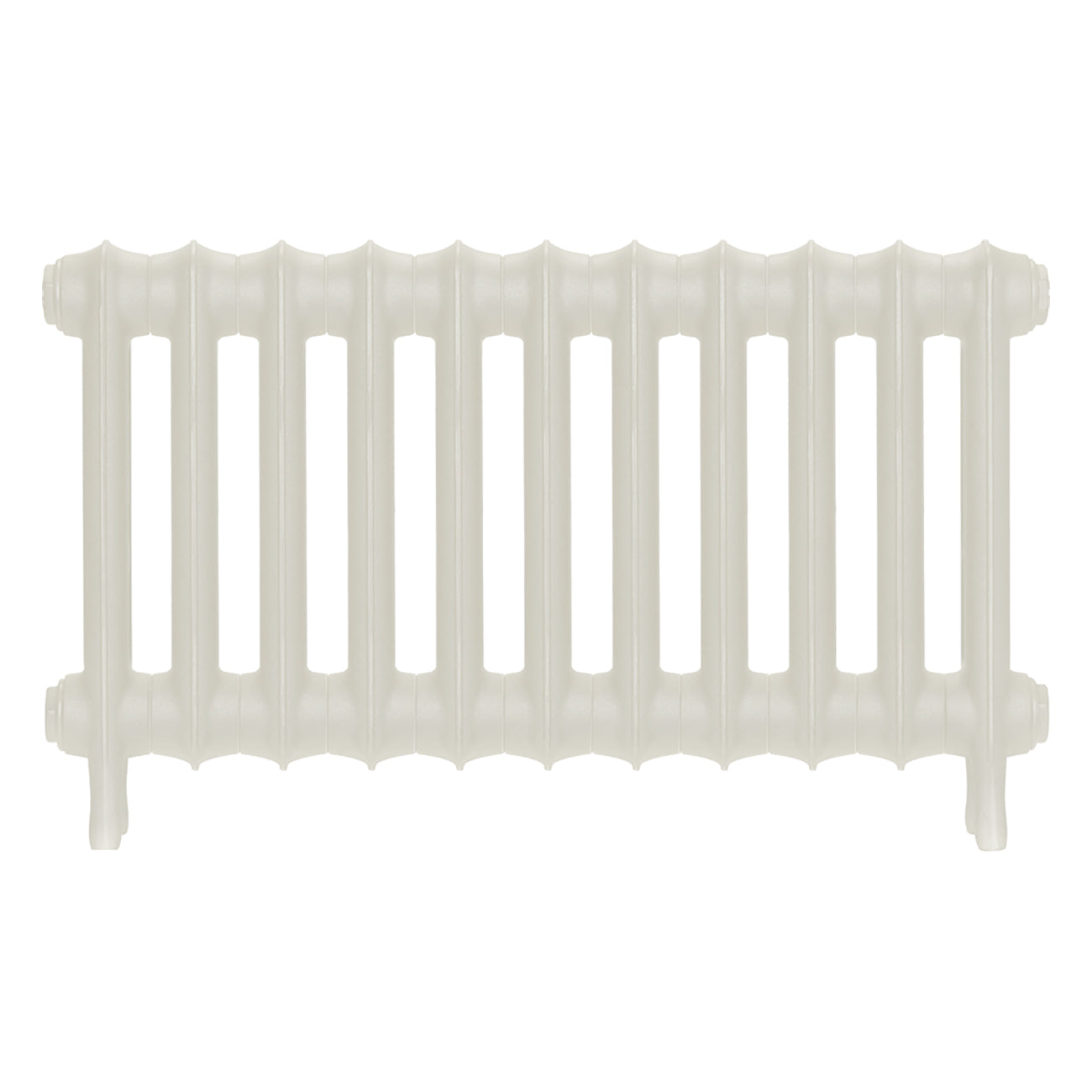 Emmeline I - Chalk White Cast Iron Column Radiator H407mm x W762mm 1 Column - Wall Hung