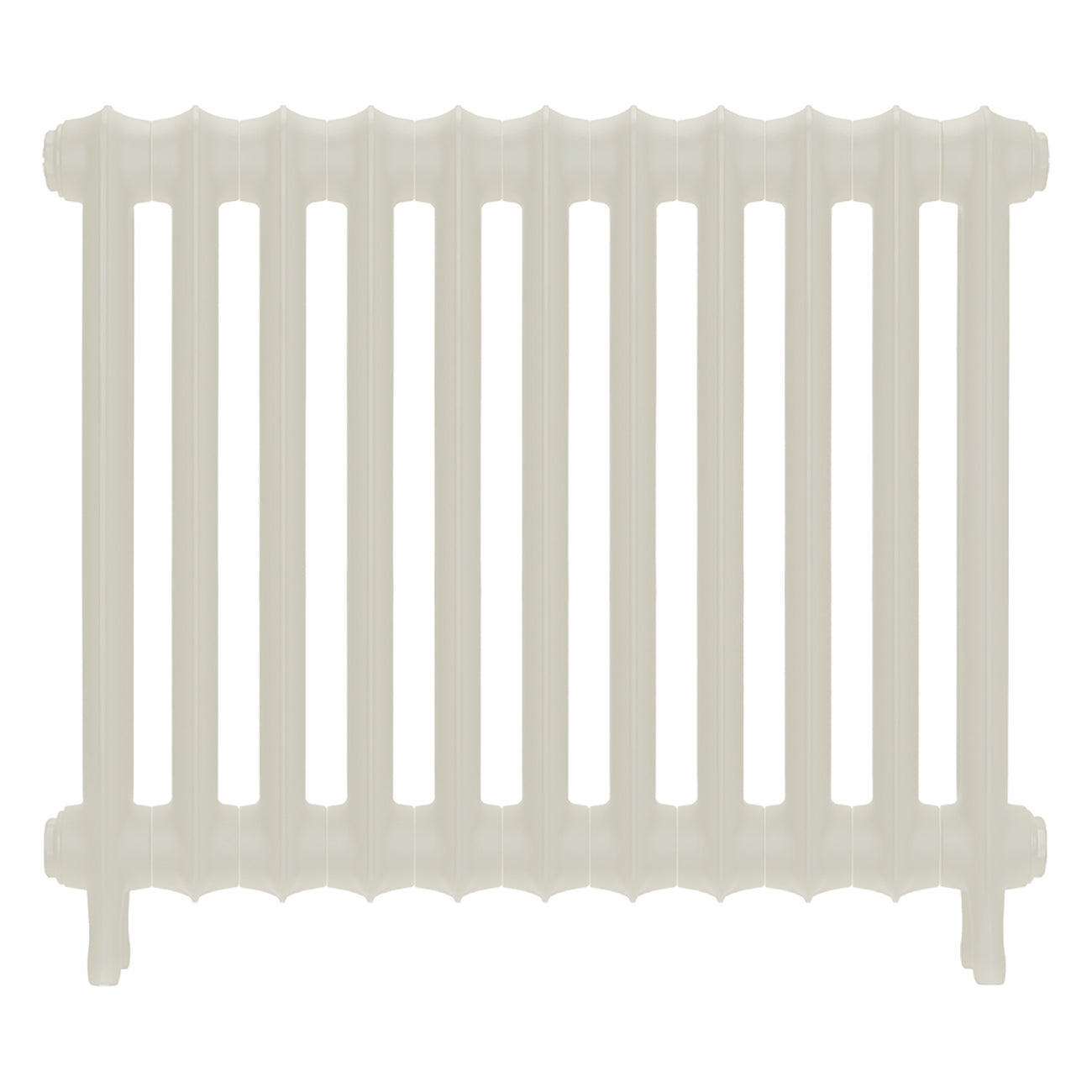 Emmeline I - Chalk White Cast Iron Column Radiator H607mm x W762mm 1 Column - Wall Hung