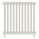 Emmeline I - Chalk White Cast Iron Column Radiator H807mm x W762mm 1 Column - Wall Hung