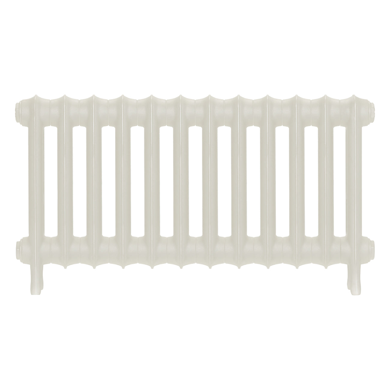 Emmeline I - Chalk White Cast Iron Column Radiator H407mm x W828mm 1 Column - Wall Hung