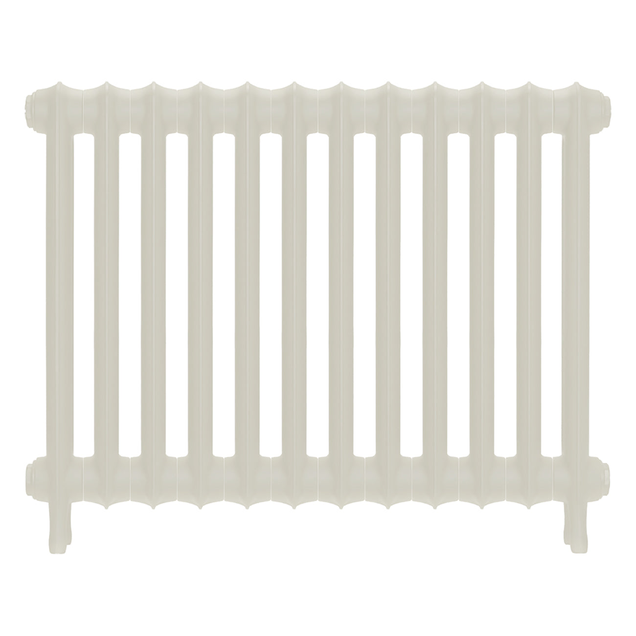 Emmeline I - Chalk White Cast Iron Column Radiator H607mm x W828mm 1 Column - Wall Hung