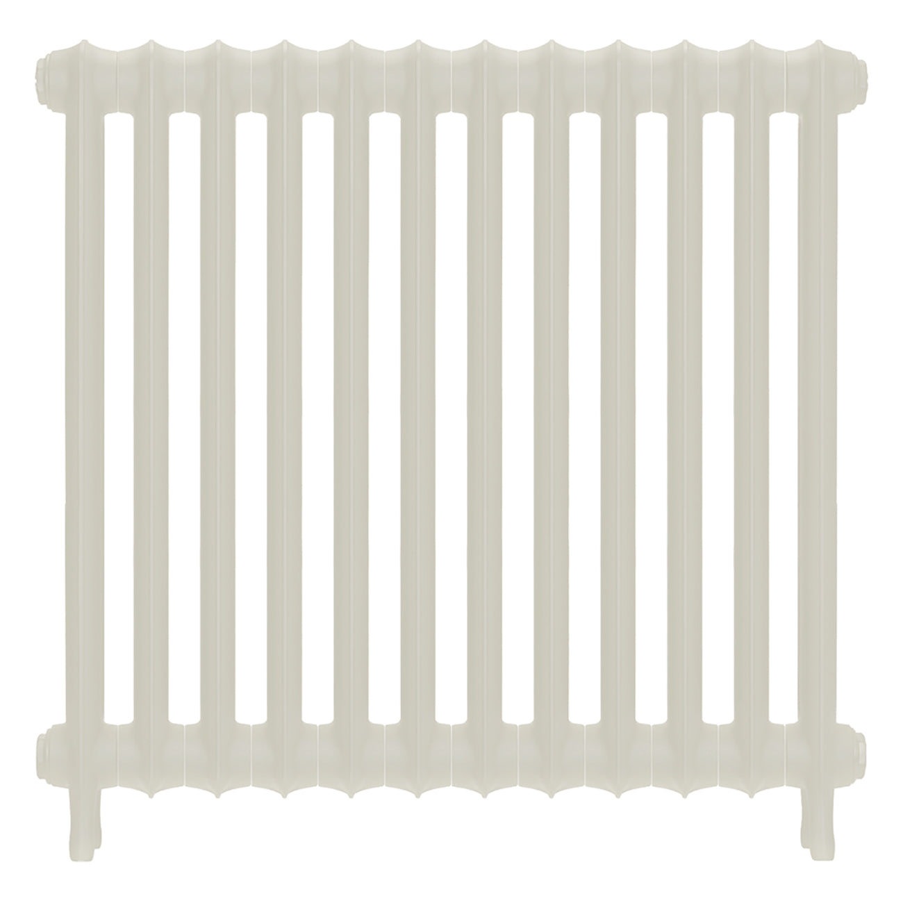 Emmeline I - Chalk White Cast Iron Column Radiator H807mm x W828mm 1 Column - Wall Hung
