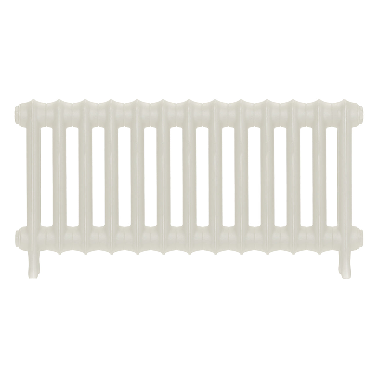 Emmeline I - Chalk White Cast Iron Column Radiator H407mm x W895mm 1 Column - Wall Hung