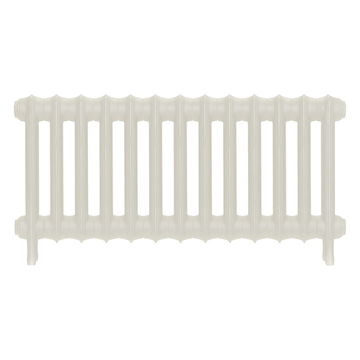 Emmeline I - Chalk White Cast Iron Column Radiator H407mm x W895mm 1 Column - Wall Hung