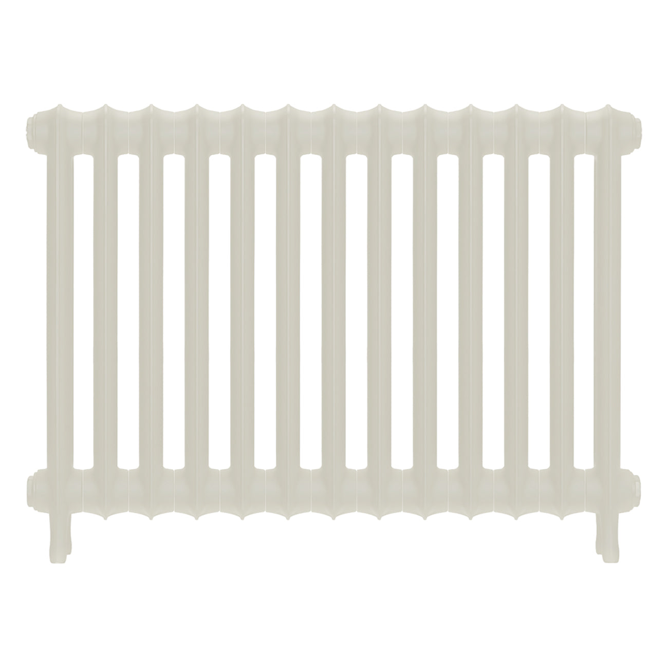 Emmeline I - Chalk White Cast Iron Column Radiator H607mm x W895mm 1 Column - Wall Hung