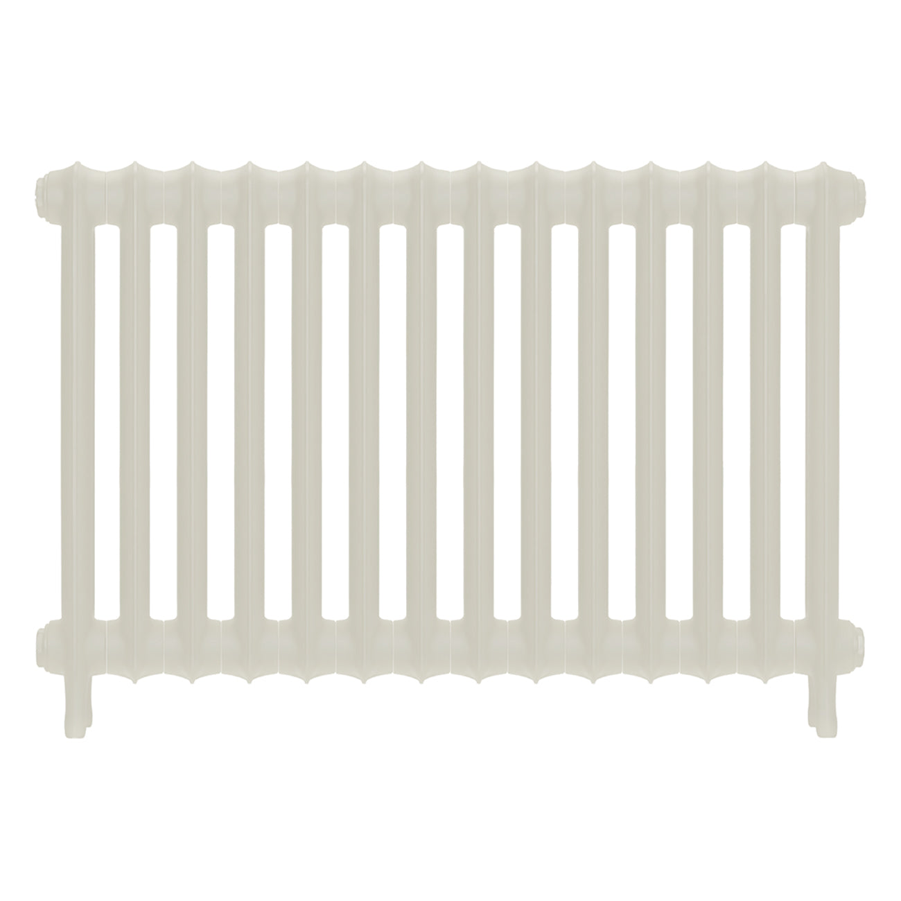 Emmeline I - Chalk White Cast Iron Column Radiator H607mm x W961mm 1 Column - Wall Hung