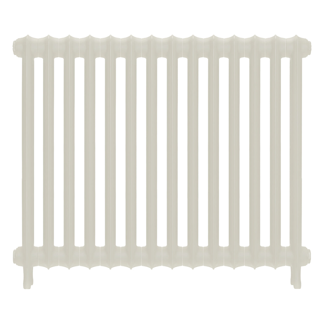 Emmeline I - Chalk White Cast Iron Column Radiator H807mm x W961mm 1 Column - Wall Hung