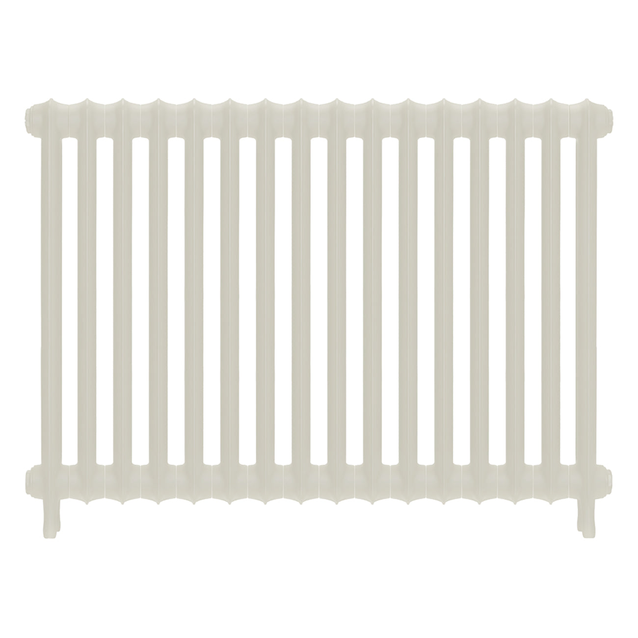 Emmeline I - Chalk White Cast Iron Column Radiator H807mm x W1094mm 1 Column - Wall Hung