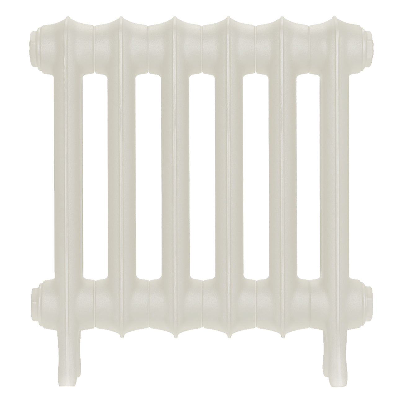 Emmeline I - Chalk White Cast Iron Column Radiator H407mm x W429mm 1 Column - Wall Hung