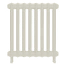 Emmeline I - Chalk White Cast Iron Column Radiator H607mm x W562mm 1 Column - Wall Hung
