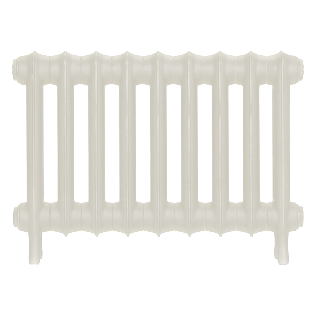 Emmeline I - Chalk White Cast Iron Column Radiator H407mm x W629mm 1 Column - Wall Hung