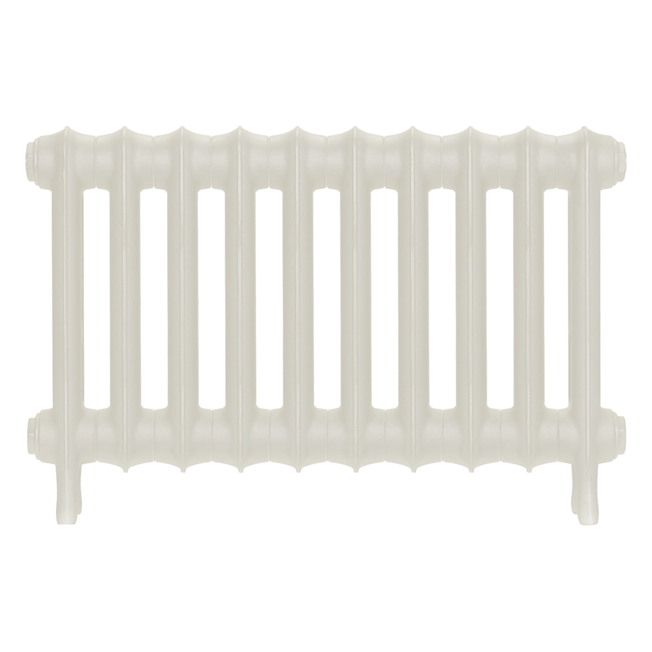 Emmeline II - Chalk White Cast Iron Column Radiator H413mm x W695mm 2 Column - Wall Hung