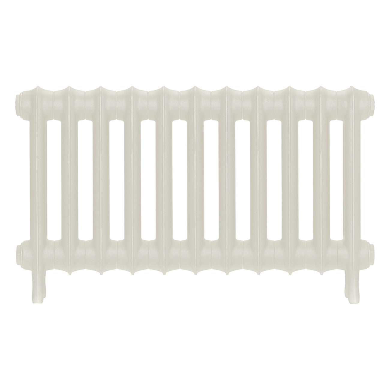 Emmeline II - Chalk White Cast Iron Column Radiator H413mm x W762mm 2 Column - Wall Hung