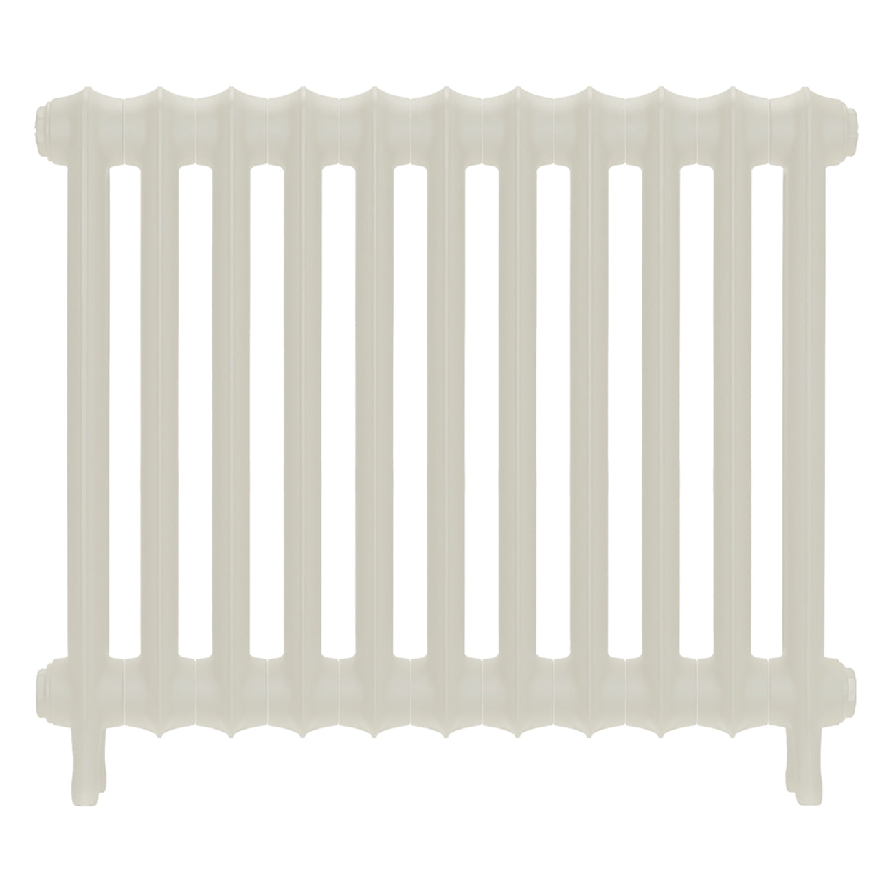 Emmeline II - Chalk White Cast Iron Column Radiator H613mm x W762mm 2 Column - Wall Hung