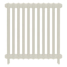 Emmeline II - Chalk White Cast Iron Column Radiator H813mm x W762mm 2 Column - Wall Hung