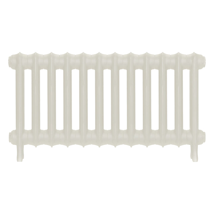 Emmeline II - Chalk White Cast Iron Column Radiator H413mm x W828mm 2 Column - Wall Hung