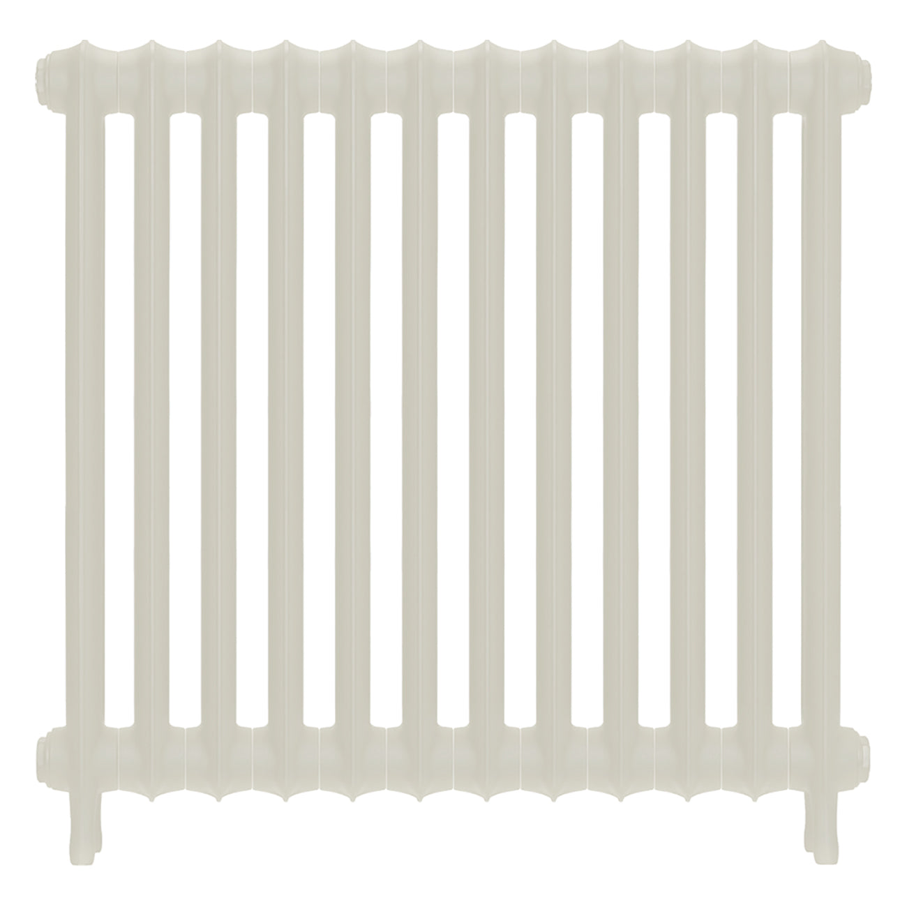 Emmeline II - Chalk White Cast Iron Column Radiator H813mm x W828mm 2 Column - Wall Hung