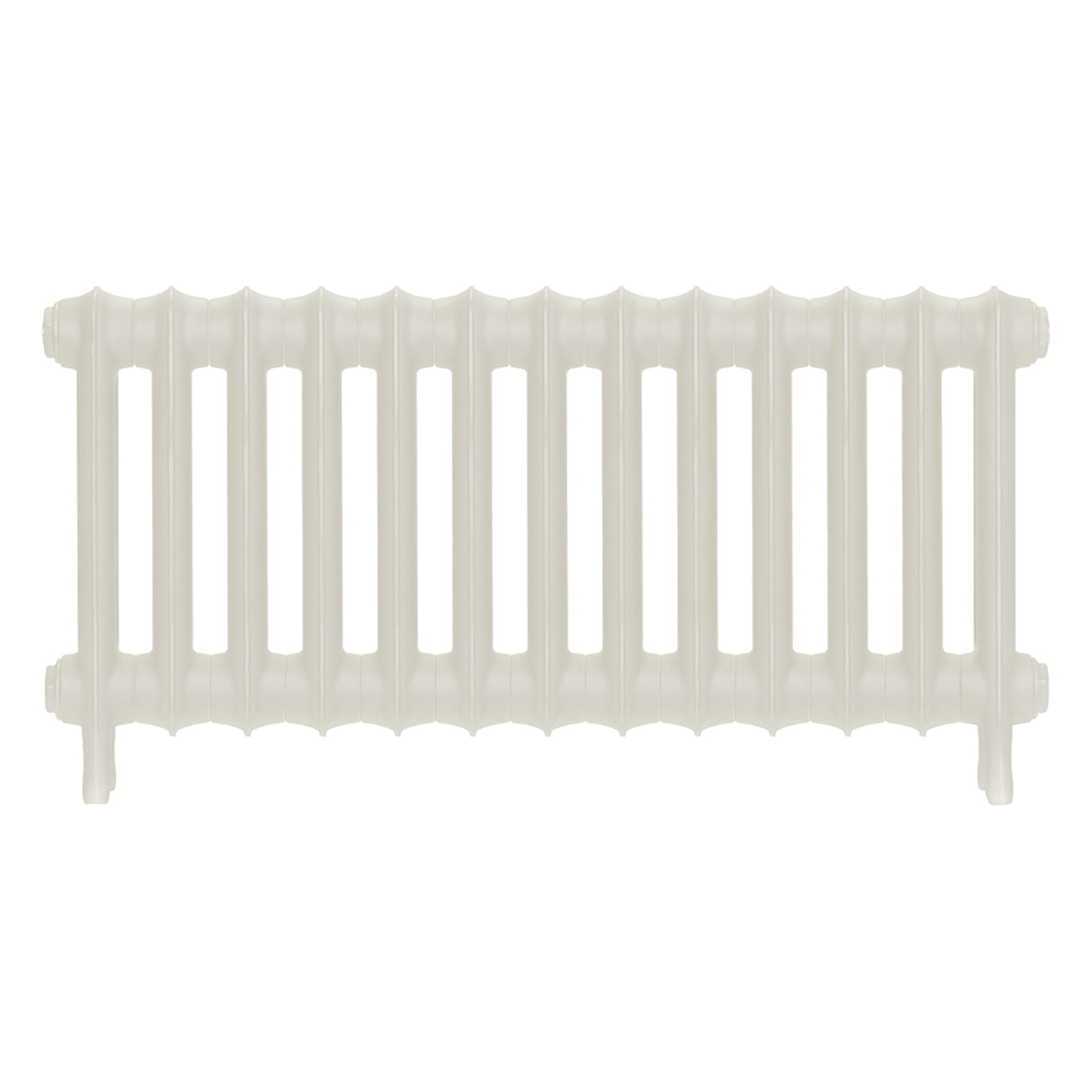 Emmeline II - Chalk White Cast Iron Column Radiator H413mm x W895mm 2 Column - Wall Hung