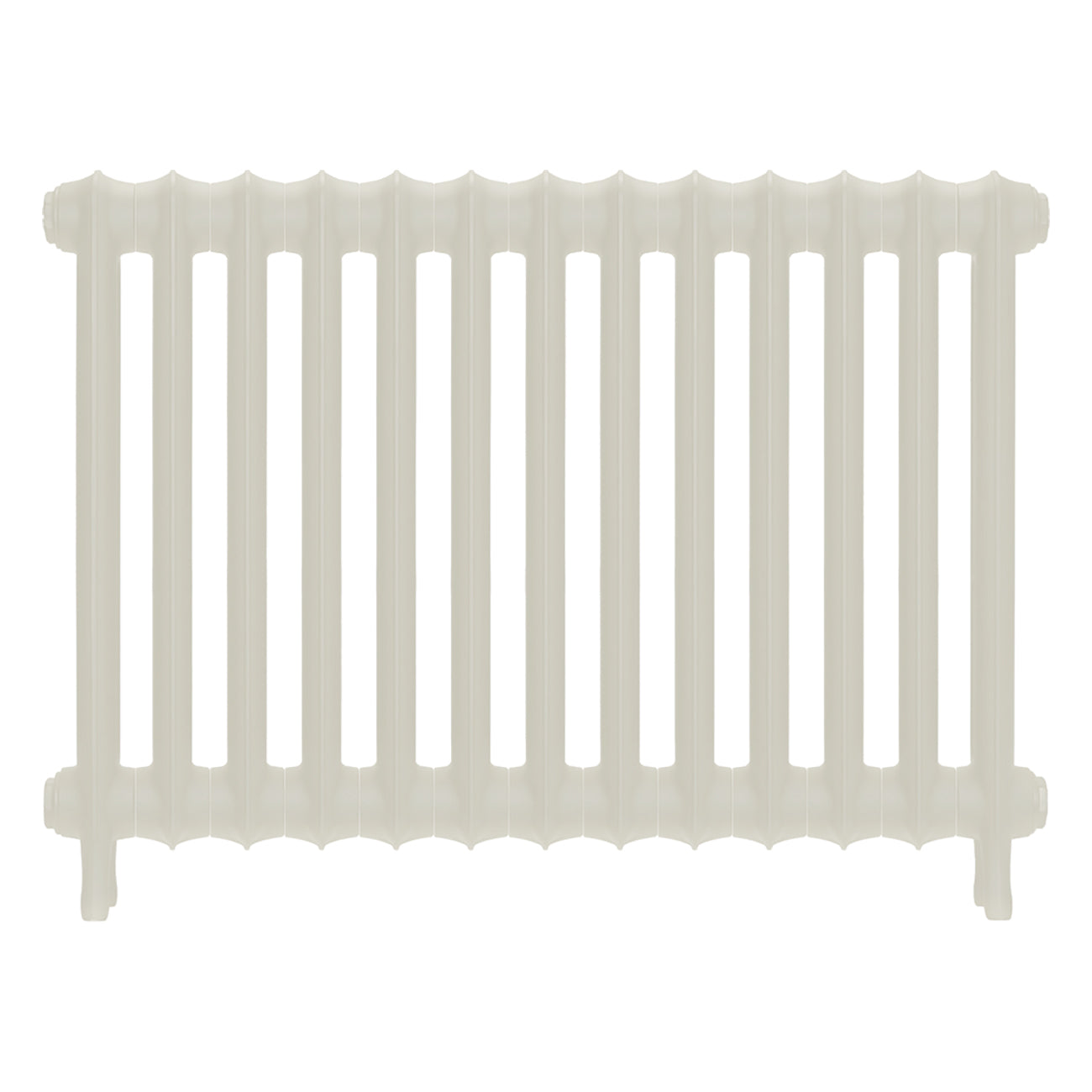 Emmeline II - Chalk White Cast Iron Column Radiator H613mm x W895mm 2 Column - Wall Hung