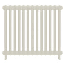 Emmeline II - Chalk White Cast Iron Column Radiator H813mm x W895mm 2 Column - Wall Hung