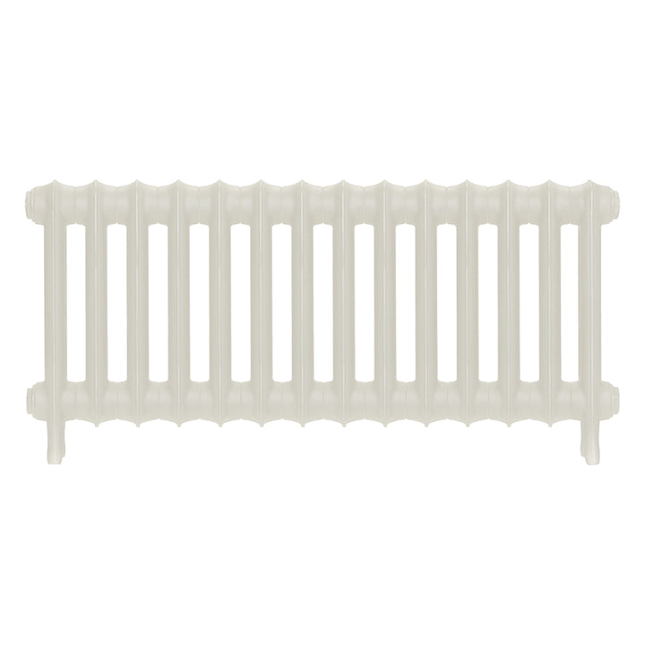Emmeline II - Chalk White Cast Iron Column Radiator H413mm x W961mm 2 Column - Wall Hung