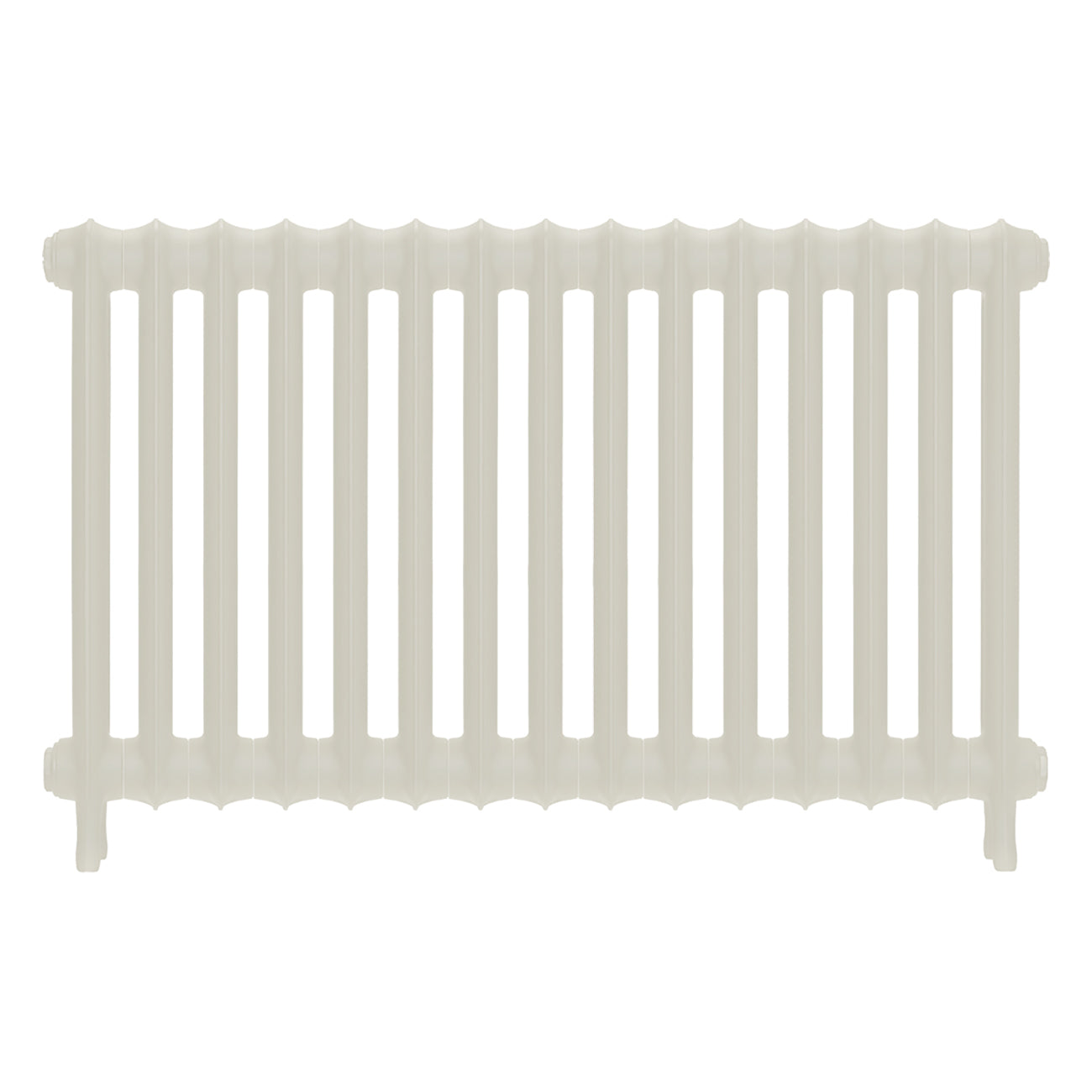 Emmeline II - Chalk White Cast Iron Column Radiator H613mm x W1028mm 2 Column - Wall Hung