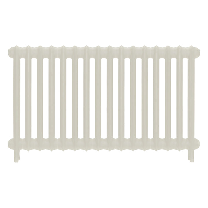 Emmeline II - Chalk White Cast Iron Column Radiator H613mm x W1094mm 2 Column - Wall Hung