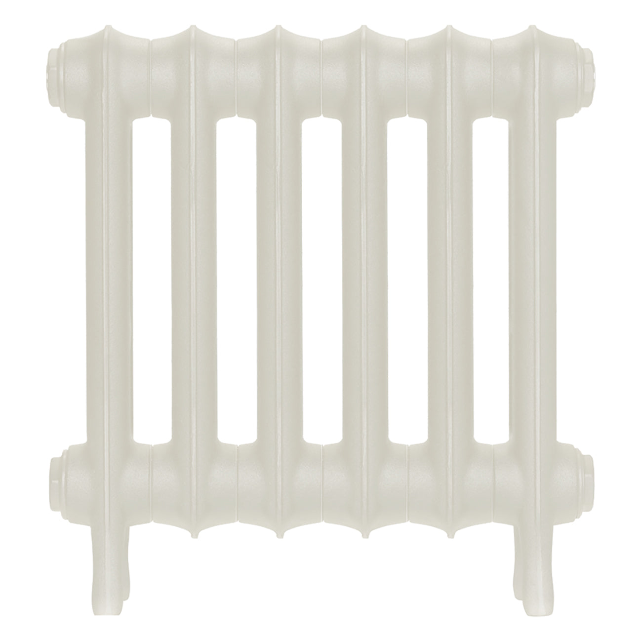 Emmeline II - Chalk White Cast Iron Column Radiator H413mm x W429mm 2 Column - Wall Hung