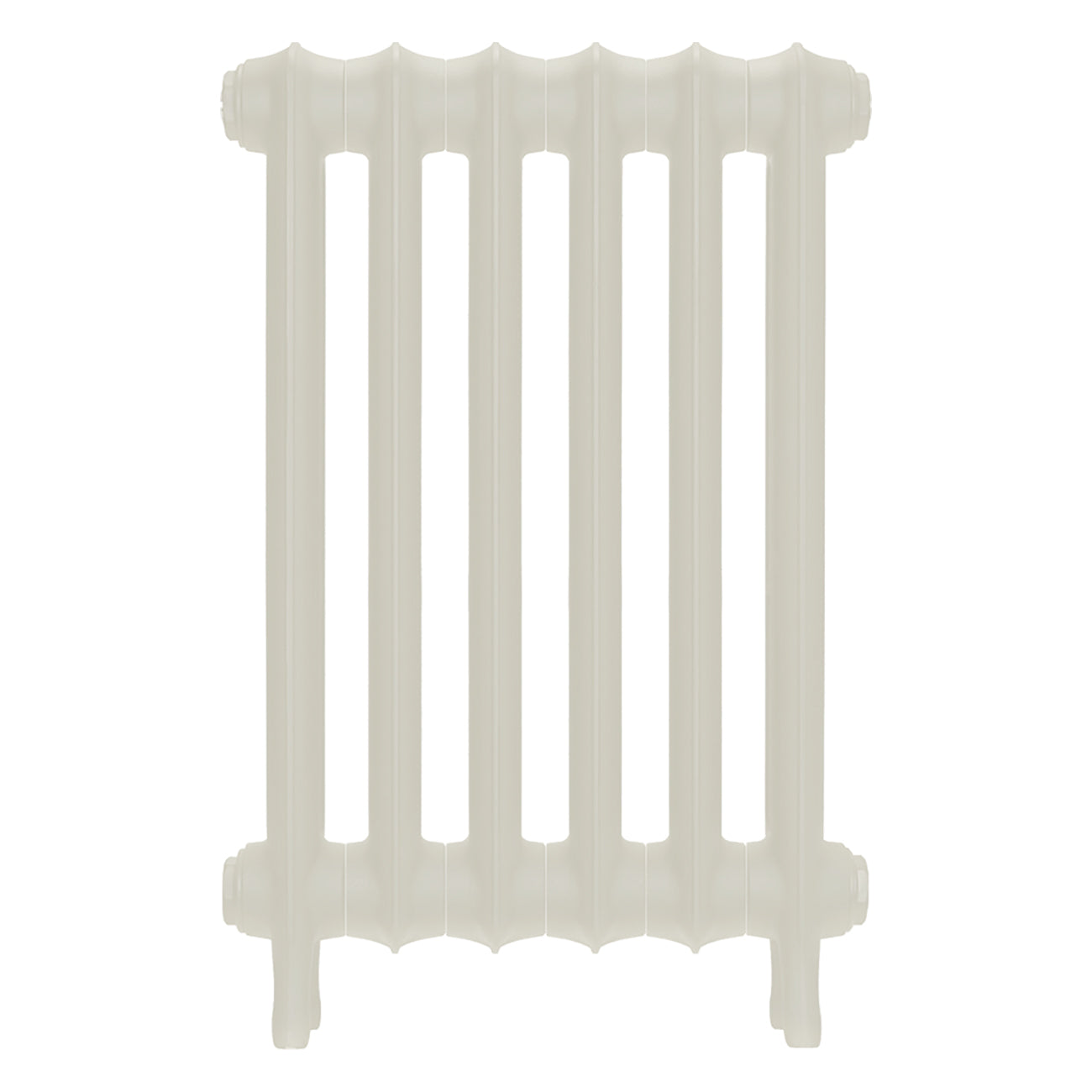 Emmeline II - Chalk White Cast Iron Column Radiator H613mm x W429mm 2 Column - Wall Hung
