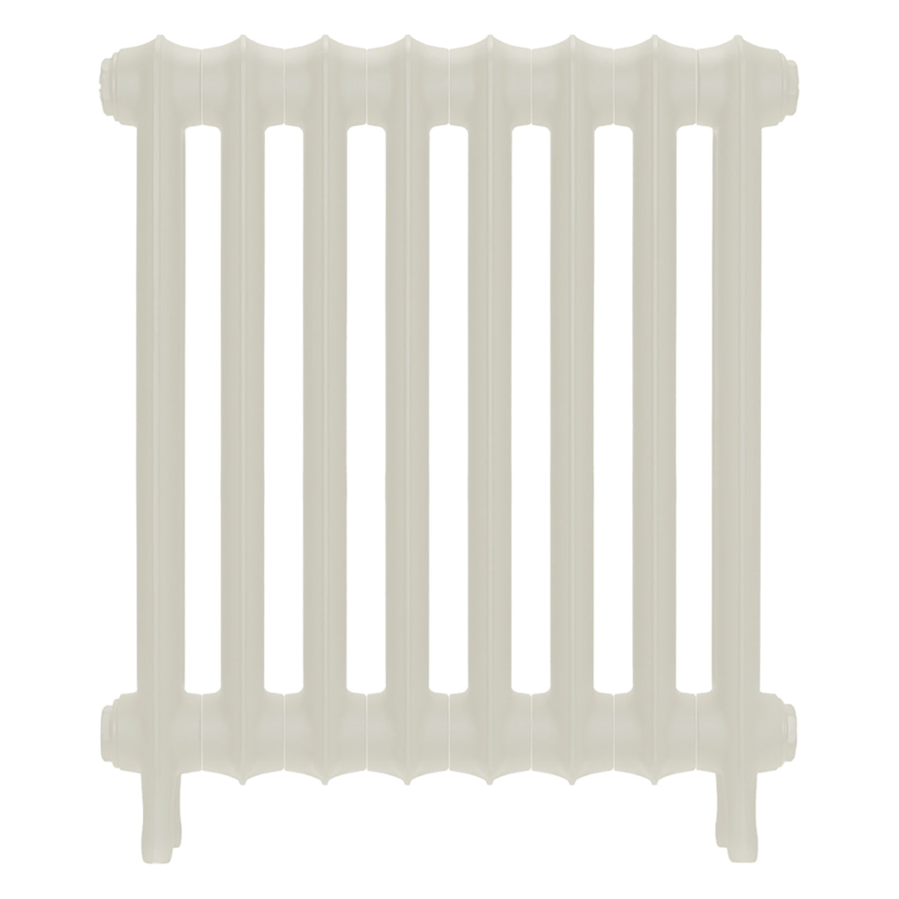 Emmeline II - Chalk White Cast Iron Column Radiator H613mm x W562mm 2 Column - Wall Hung