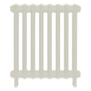Emmeline II - Chalk White Cast Iron Column Radiator H613mm x W562mm 2 Column - Wall Hung
