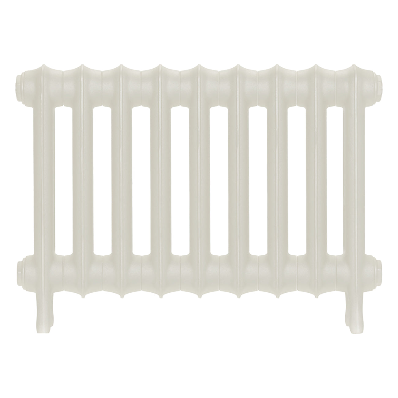 Emmeline II - Chalk White Cast Iron Column Radiator H413mm x W629mm 2 Column - Wall Hung