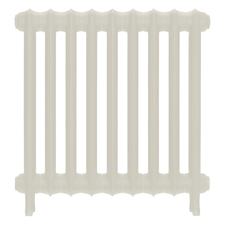 Emmeline II - Chalk White Cast Iron Column Radiator H613mm x W629mm 2 Column - Wall Hung