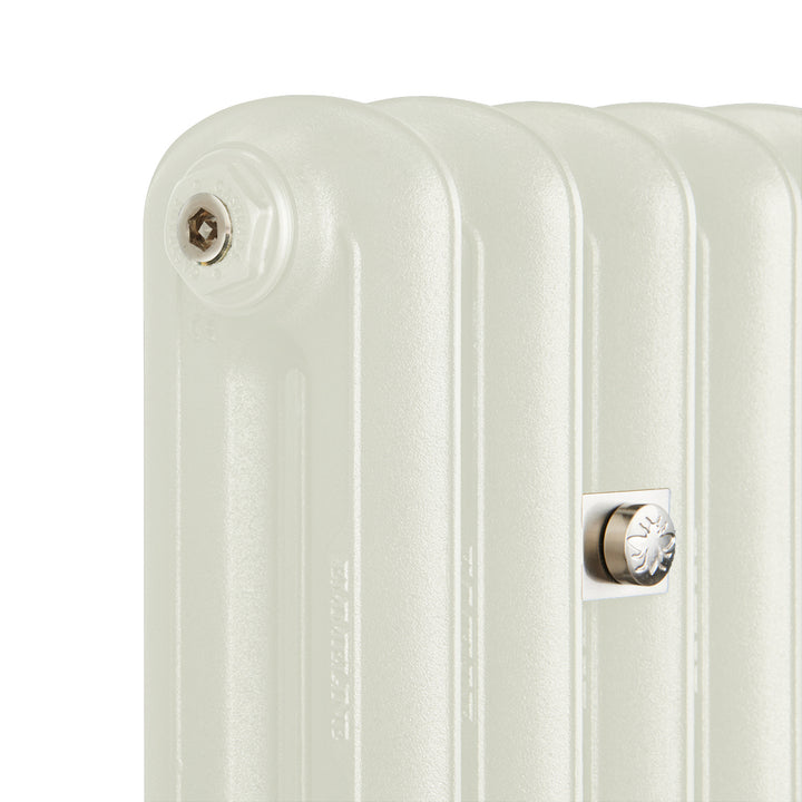 Emmeline II - Chalk White Cast Iron Column Radiator H413mm x W1094mm 2 Column - Wall Hung