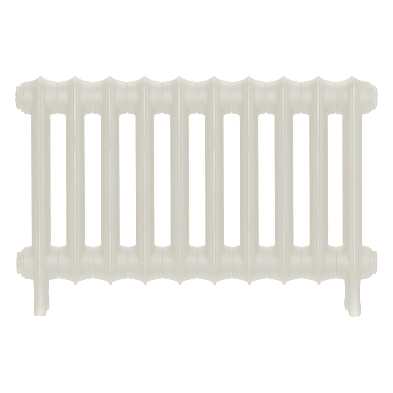 Emmeline III - Chalk White Cast Iron Column Radiator H416mm x W695mm 3 Column - Wall Hung
