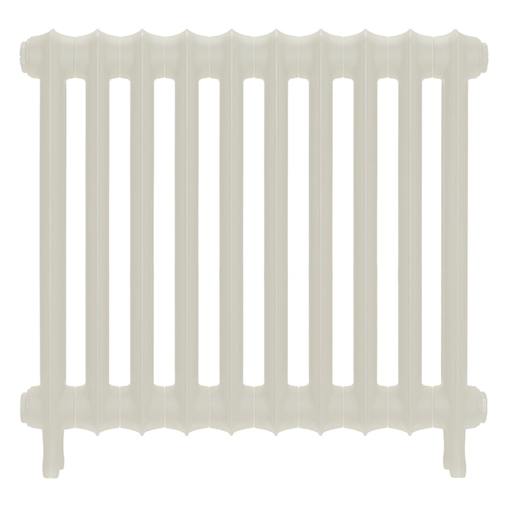 Emmeline III - Chalk White Cast Iron Column Radiator H616mm x W695mm 3 Column - Wall Hung