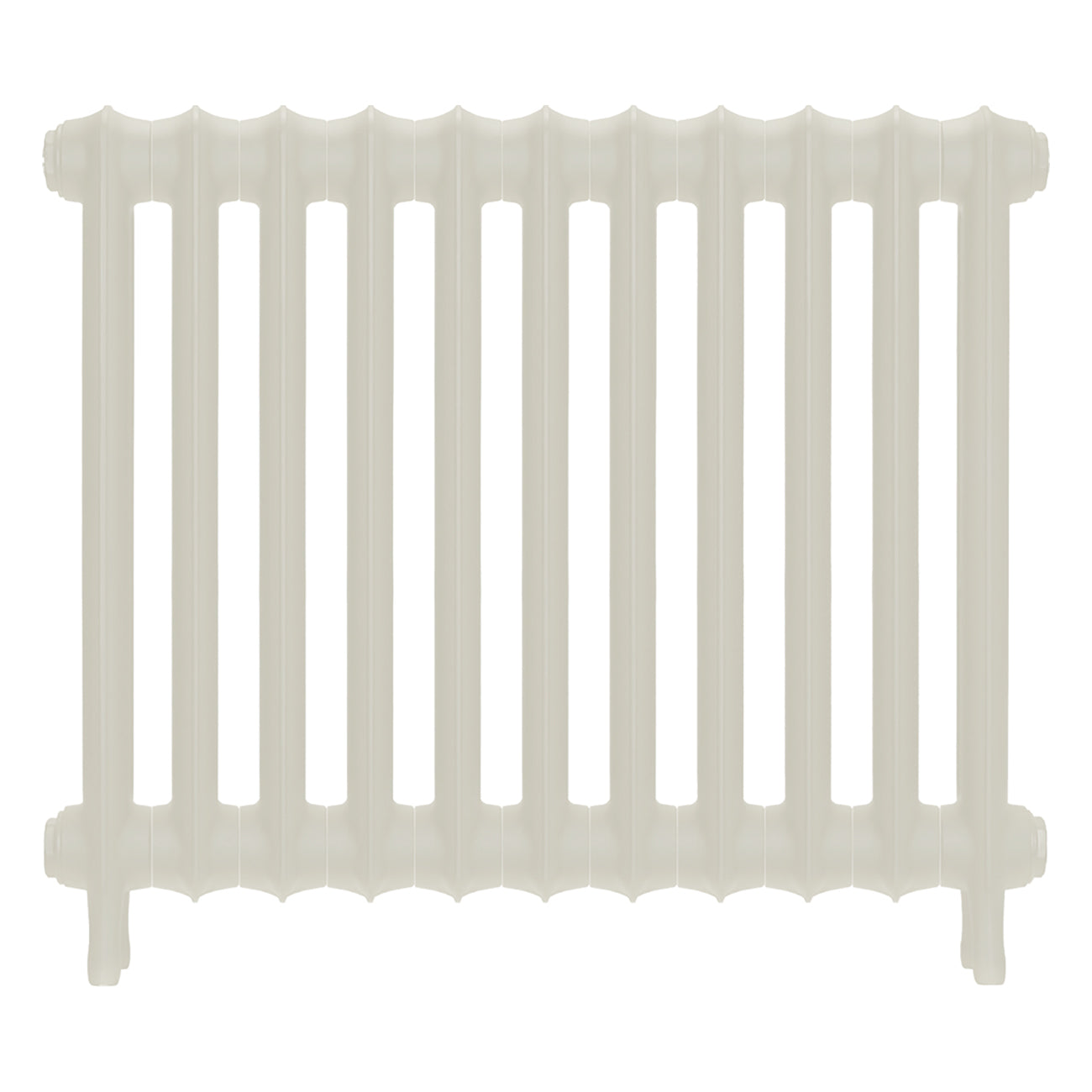 Emmeline III - Chalk White Cast Iron Column Radiator H616mm x W762mm 3 Column - Wall Hung
