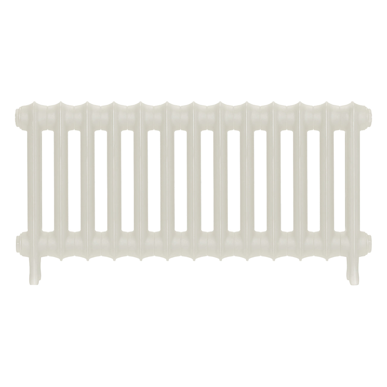 Emmeline III - Chalk White Cast Iron Column Radiator H416mm x W895mm 3 Column - Wall Hung