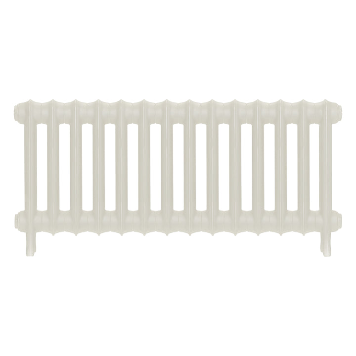 Emmeline III - Chalk White Cast Iron Column Radiator H416mm x W961mm 3 Column - Wall Hung