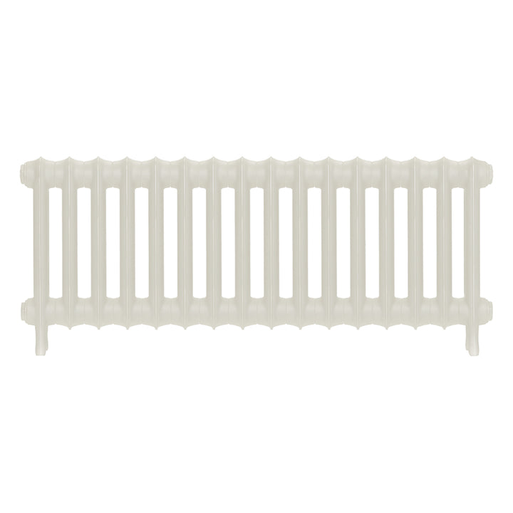 Emmeline III - Chalk White Cast Iron Column Radiator H416mm x W1094mm 3 Column - Wall Hung