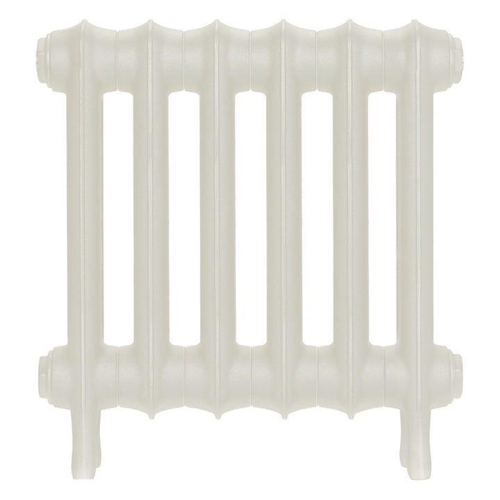 Emmeline III - Chalk White Cast Iron Column Radiator H416mm x W429mm 3 Column - Wall Hung