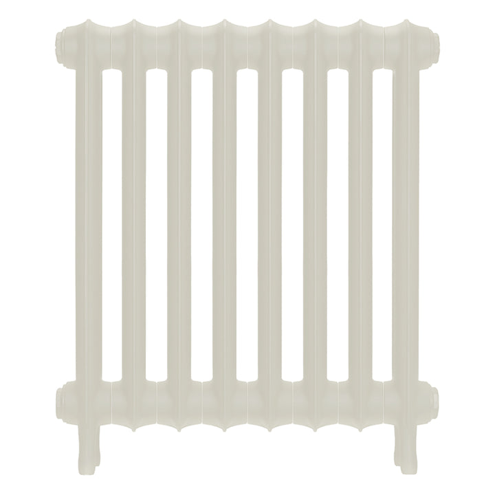 Emmeline III - Chalk White Cast Iron Column Radiator H616mm x W562mm 3 Column - Wall Hung