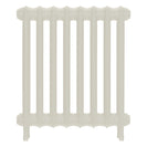 Emmeline III - Chalk White Cast Iron Column Radiator H616mm x W562mm 3 Column - Wall Hung